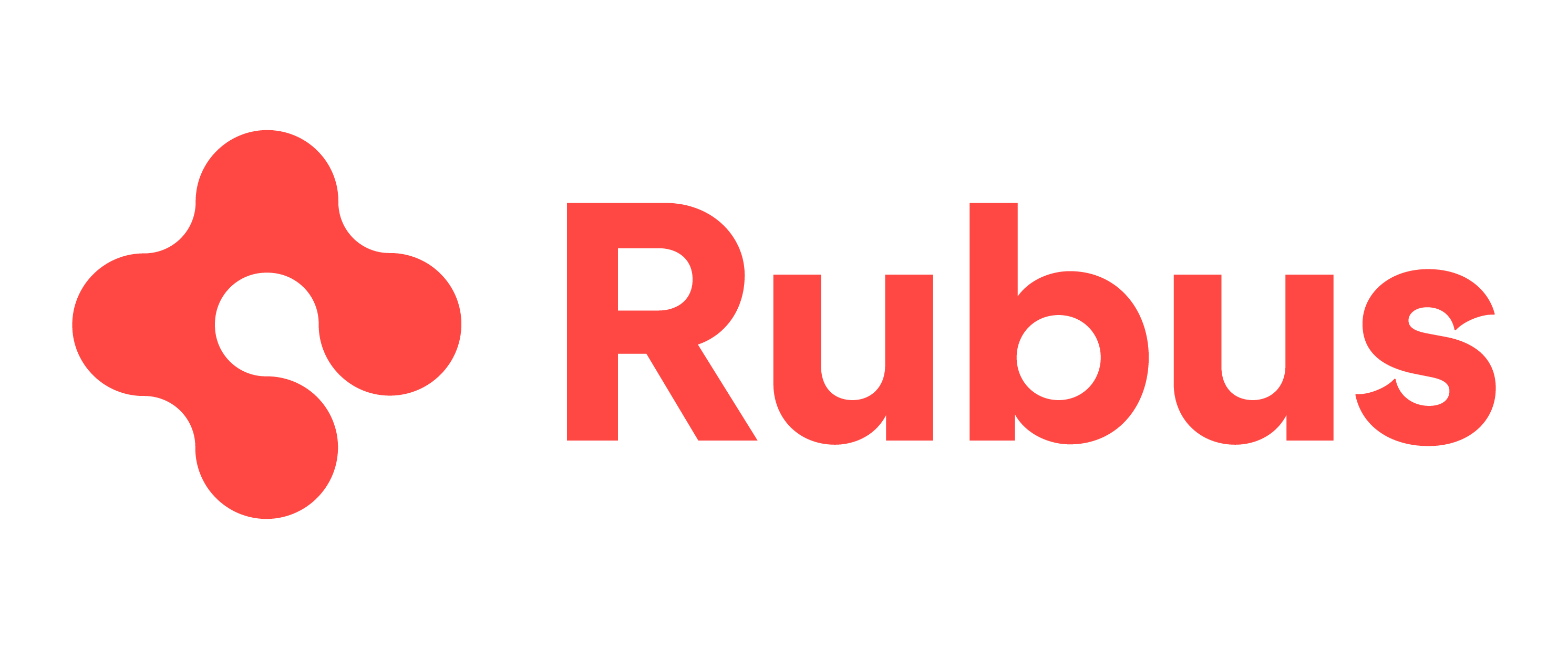 Rubus Logo symbol&navn Rød